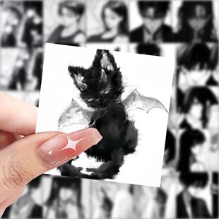 主人级别权威头像贴纸创意黑白贴画装饰diy手机行李箱防水贴画ins