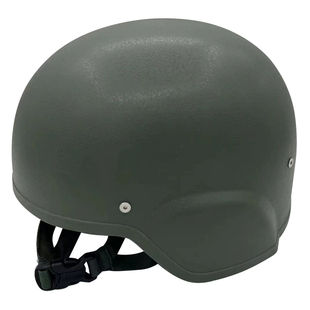 绿色头盔帽头盔罩 19式钢盔魔术贴防护钢盔户外军迷战术头盔