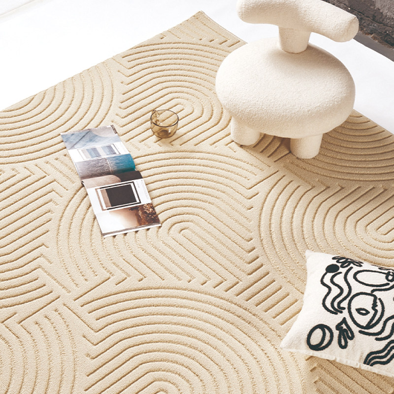 2025新款硅藻丝地毯手工毯腈纶羊毛客厅卧室防水样板间