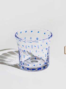 昀/YYUN 玻璃咖啡杯水杯手工茶杯热饮杯耐热啤酒杯果汁杯子礼盒