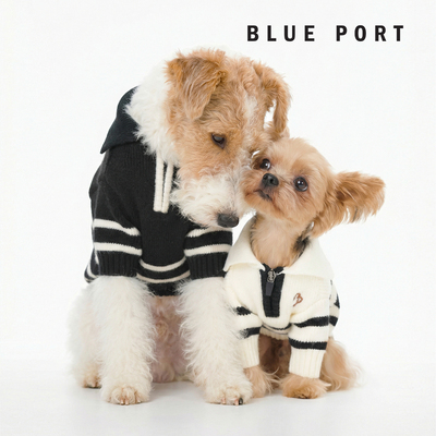 【情人节】BluePort中小型狗秋冬装服装防寒保暖加厚半开筒毛衣