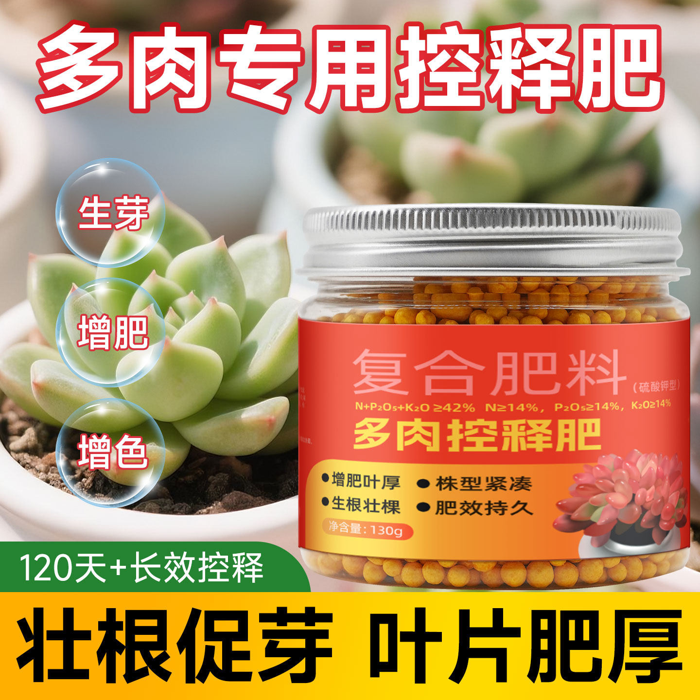 花草博士多肉适用控释肥家用花卉营养肥料通用植物颗粒缓释肥花肥