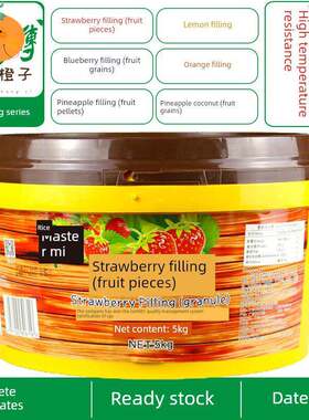 朱师傅耐高温水果馅系列蓝莓菠萝椰子草莓柠檬橙烘焙原料大包装