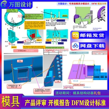 UG 注塑模具设计 DFM产品检讨 开模报告标准 分模PPT模板资料教程