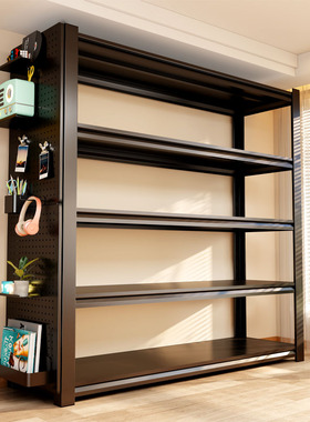 家用钢制货架超强承重多层落地置物架储物架角钢收纳架杂物铁架子