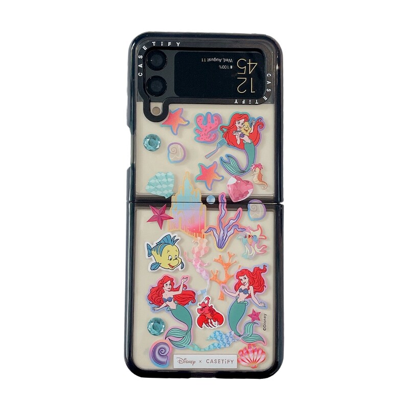 CASETI三星折叠Zflip5迪士尼公主适用Zflip4手机壳Samung Zflip3透明亚克力高级防摔可爱保护套属于什么档次？