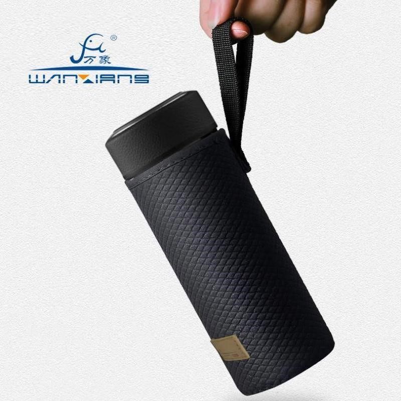 通用万象希诺虎牌杯套玻璃不锈钢保护套防烫隔热家用防摔水杯子袋