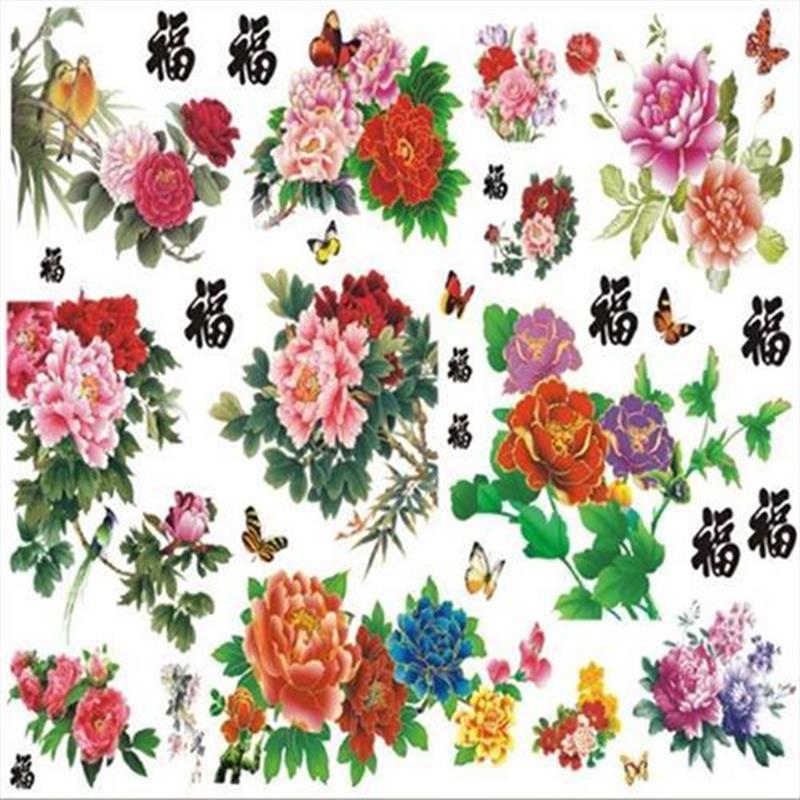 葫芦贴画贴烙画烫画专用底稿纸水转印自粘素材雕刻图案上贴纸印花