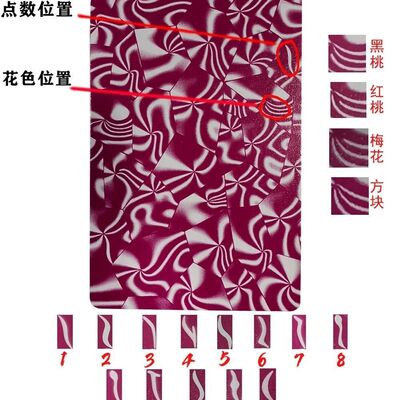 背面辨认牌魔术扑克牌姚记
