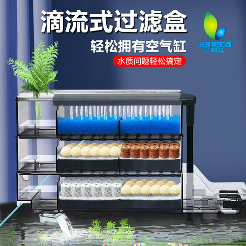 Jeneca上滤盒滴流盒套装吸便净水