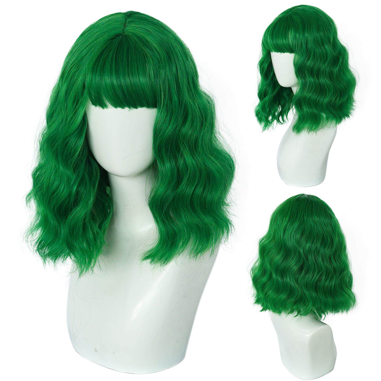 原宿软妹lolita假发 森林绿色泡面卷 蛋卷 水波纹卷假发