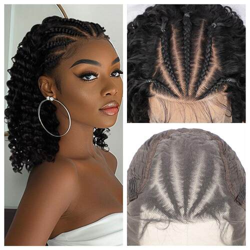 欧美假发女前蕾丝化纤头套13*6蕾丝 Lace front Braided Wigs