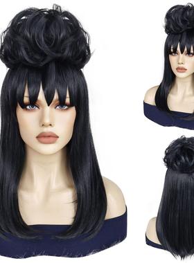 阴间大法师甲壳虫汁Beetle Juice莉迪亚迪亚斯Lydia Deetz假发