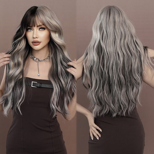 SilverHighlightsAshWigSyntheti