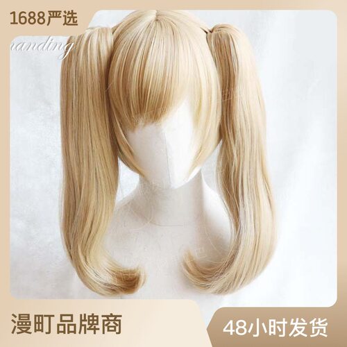 假发厂守望先锋cos服 黑猫猫耳露娜dva假发 cosply女