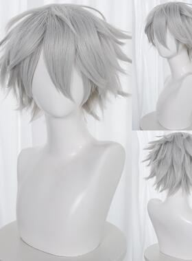 30厘米万用灰色短发 毛娘造型动漫假发  cosplay假发