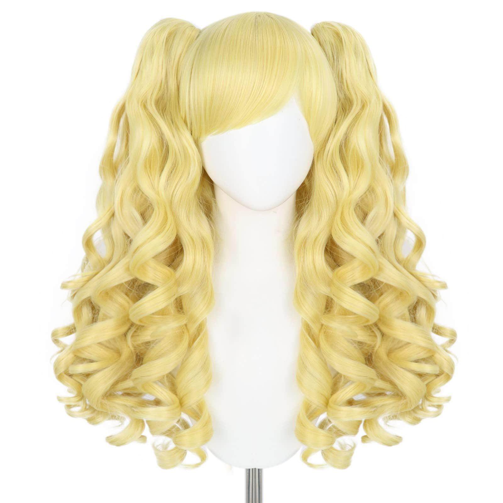 cosplay姜黄色洛丽塔lolita双虎口夹双马尾假发套,模玩/动漫/周边/娃圈三坑/桌游,聚会装饰假发,淘宝优惠券,粉丝福利购,淘宝优惠卷