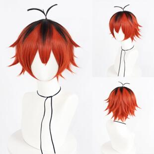葬送的芙莉莲 休塔尔克 红色渐变呆毛cos假发 辛美尔