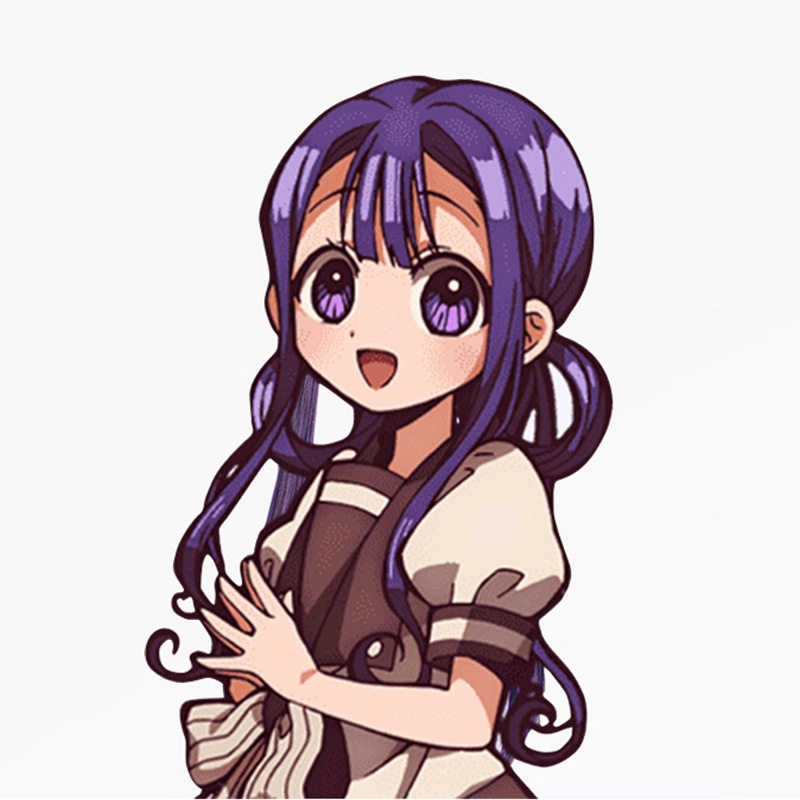 地缚少年花子君 赤根葵 紫色圈圈长鬓角造型长卷发cos假发