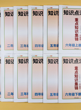 小学1-6年级语文重点知识集锦知识点总结大全人教上下七彩课堂笔记专项训练学霸知识点清单教材解读预习全解学习复习辅导教辅资料