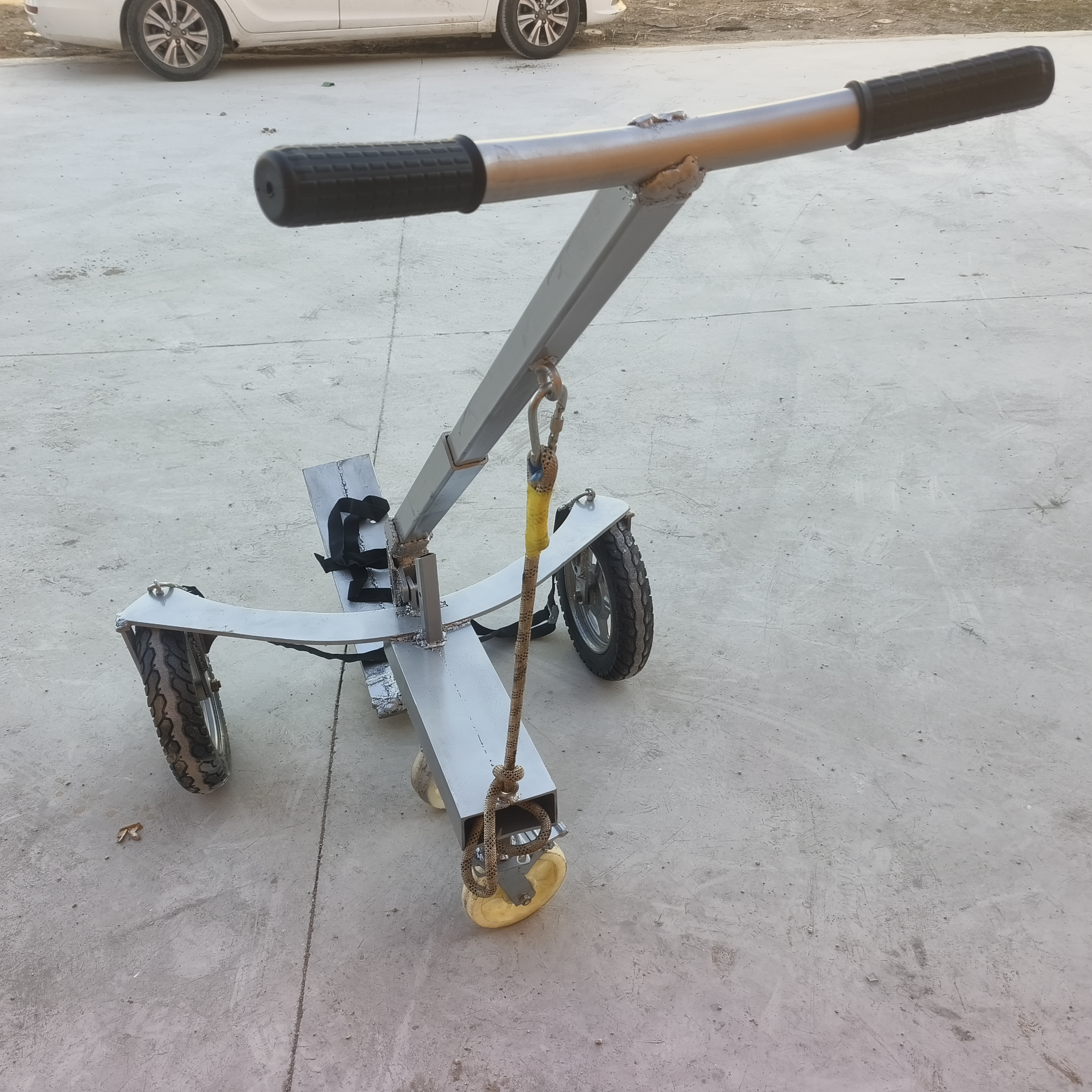 大力泡菜缸水缸杠杆搬运车定制拖车