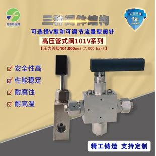300MPA超高压手动针阀一字手柄针型阀高压高温截止阀