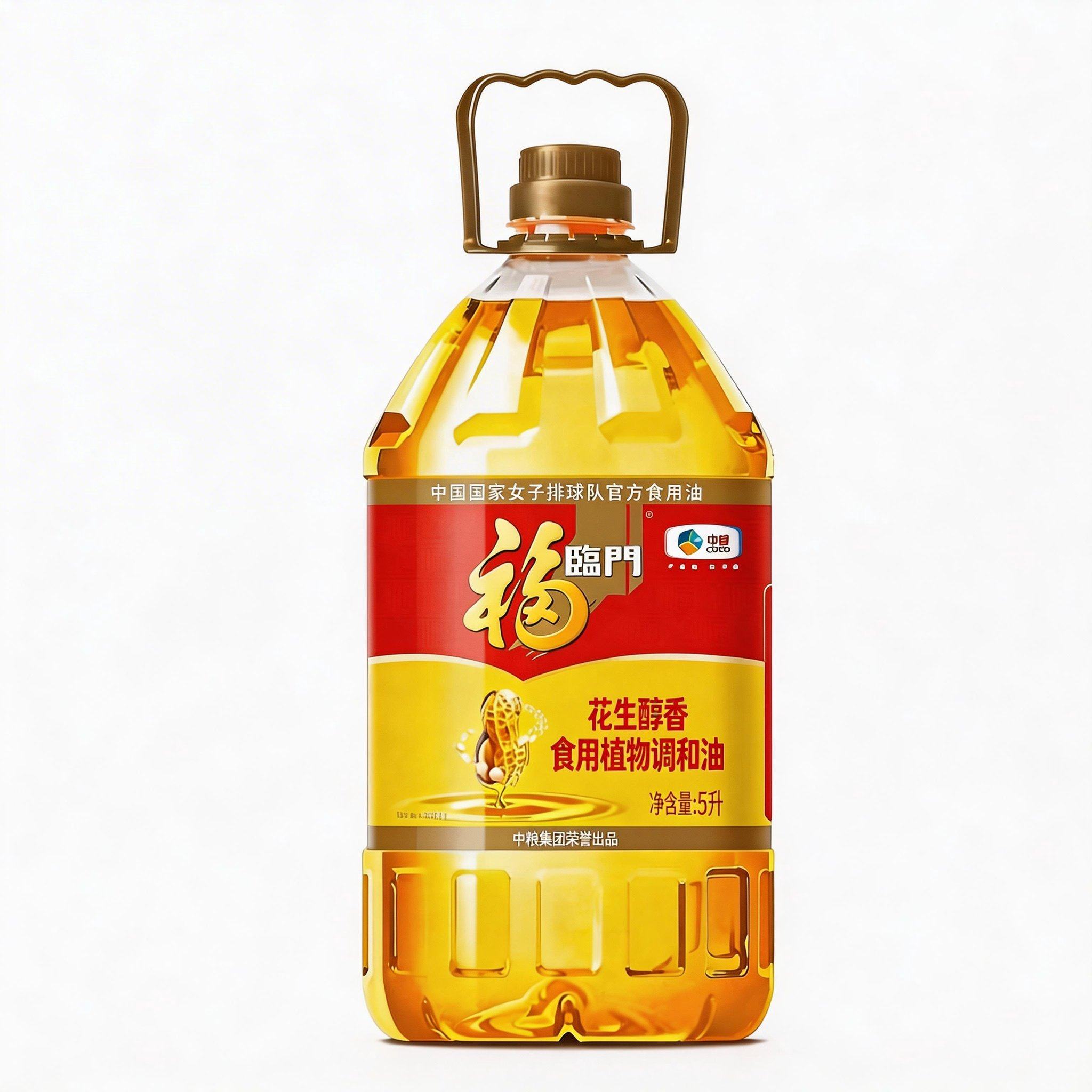 福临门花生醇香食用调和油5L食用炒菜油家庭包邮图片