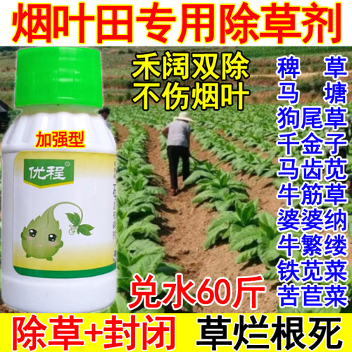 烟叶除草剂烟叶苗后除草剂强效除草药定向喷雾不伤作物杂草烂根药