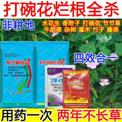 打碗花除草剂打碗花烂根除草95%草甘膦铵盐杂草一扫光正品除草剂