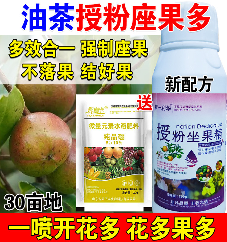 油茶授粉药油茶授粉座果精专用授粉花果素防落素保花保果素沾花素