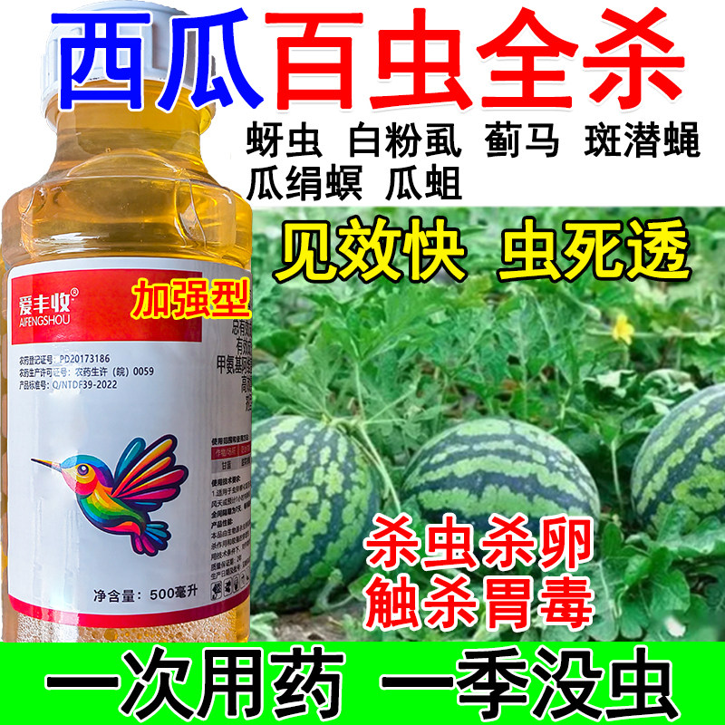 西瓜杀虫剂西瓜专用杀虫药害虫全杀蚜虫白粉虱蓟马斑潜蝇瓜绢螟