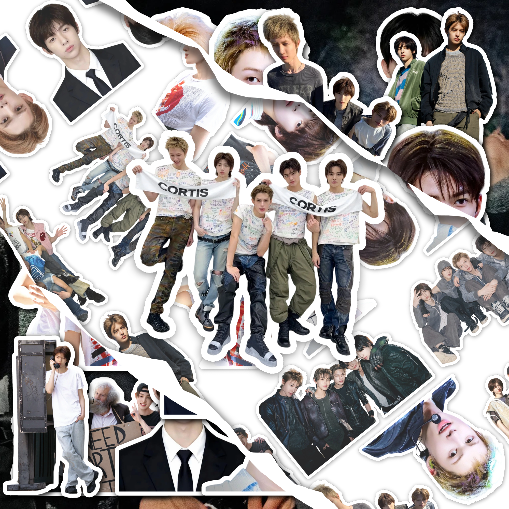 男团Cortis贴纸高颜值高清应援周边手机桌面明星装饰DIY装饰贴画