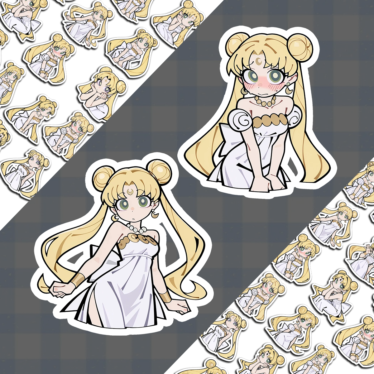 月野兔美少女战士小众高清爆款定制贴纸动漫周边无物料贴画