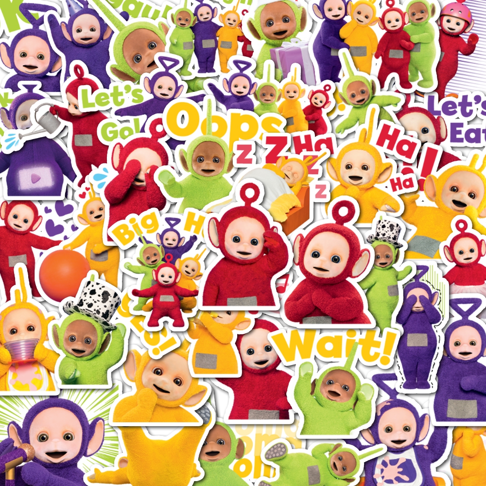 自粘有趣天线宝宝贴纸可用于手机壳笔记本电脑等装饰共40枚无重复