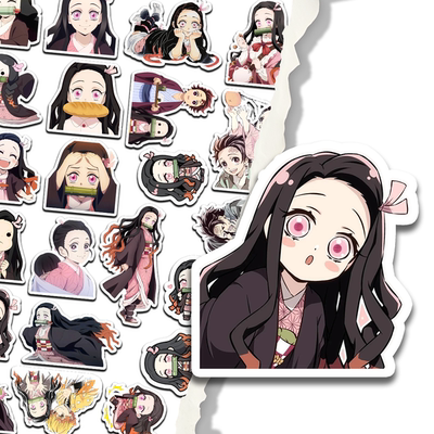 灶门祢豆子小豆可爱绝美鬼灭之刃高清爆款定制贴纸周边物料贴画