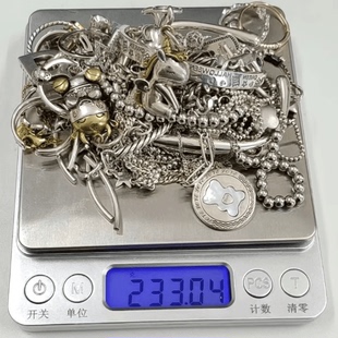 高价白银回收纯银饰品银手镯银饰9999、990、925足碎银子