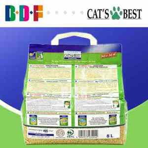 贝多芬宠物/德国进口凯优猫倍思绿能强效除臭结团松木猫砂木砂8L