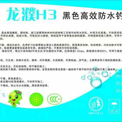 h3s防水材料屋顶防水补漏材料外墙房顶堵漏裂缝龙濮新型液态液体