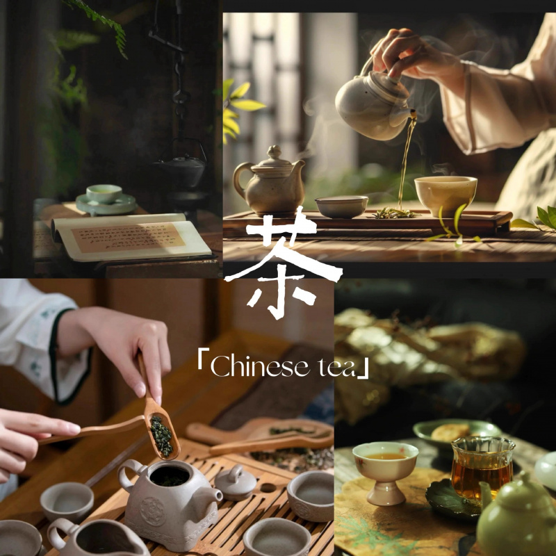 茶桌椅组合家用实木腿大板茶桌简