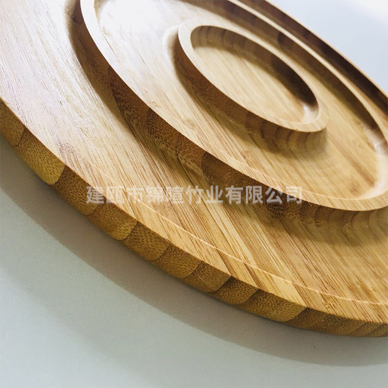 创意刻字印logo竹制餐具实木餐托
