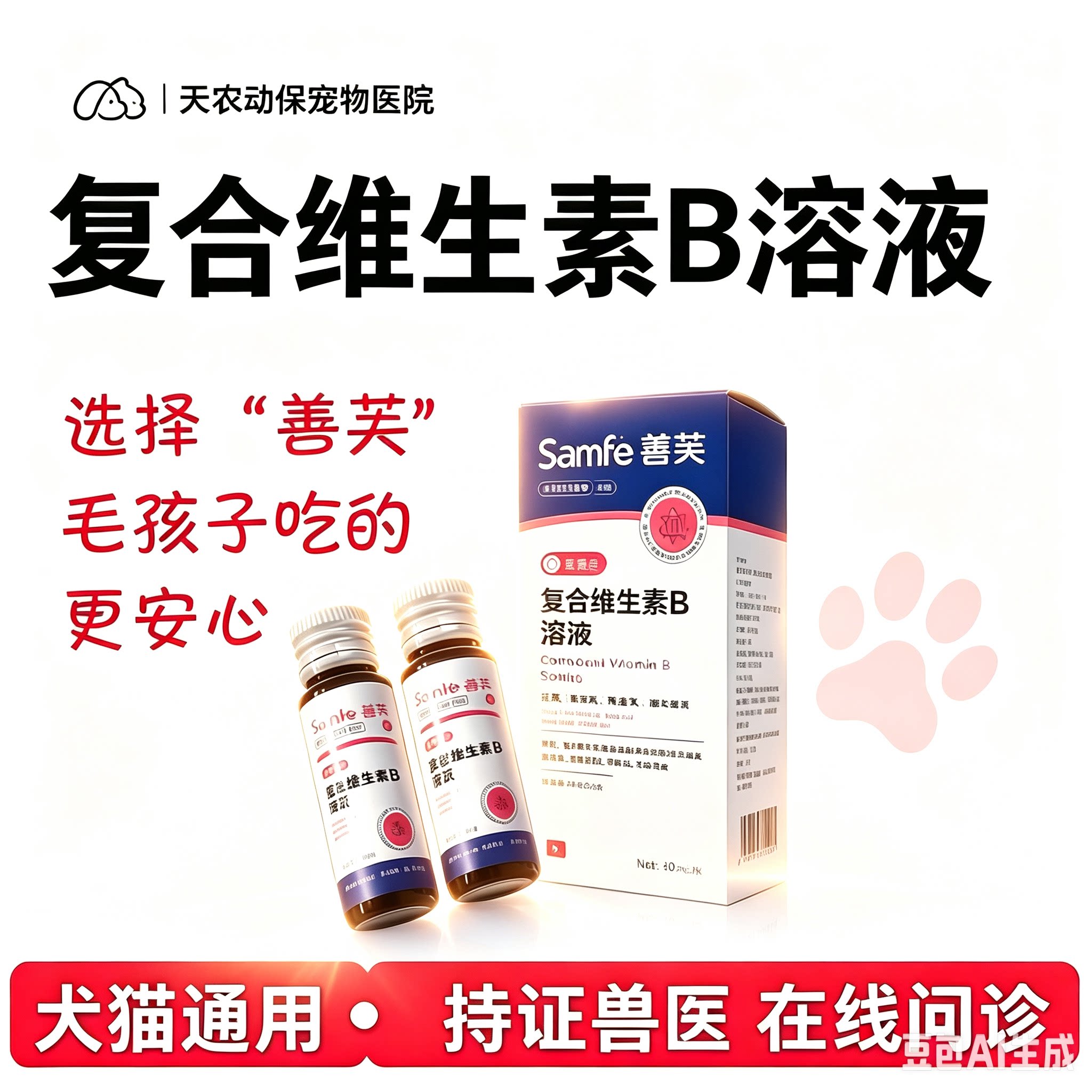 猫狗复合维生素皮肤病营养补充剂