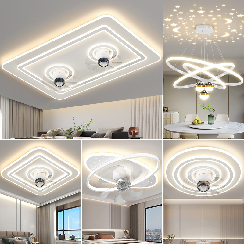 2025新款客厅灯风扇LED吸顶灯现代简约大气卧室饭厅吊灯中山灯具