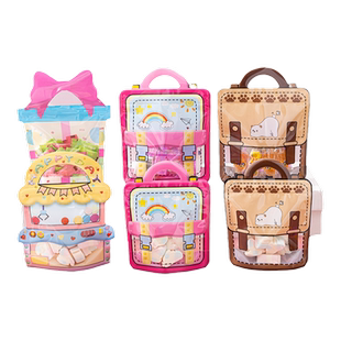 礼品袋透明手提分装可爱卡通圣诞伴手礼袋零食饼干糖果书包礼物袋