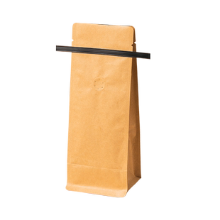 咖啡豆包装袋铝箔分装便捷气阀牛皮纸自立袋咖啡粉茶叶卷边袋定制