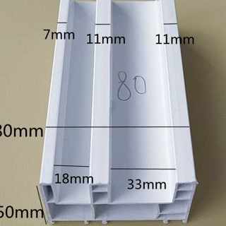 塑钢窗推拉窗大框8088窗户滑轨轨道塑钢底框边框塑钢型材窗户材料
