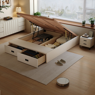 Casa Relax无床头全实木榻榻米尾抽气压床榉木静音排骨架定制尺寸