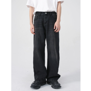 2026新款 百搭牛仔裤 男生美式 子男士 高街直筒潮流裤 吾一白春秋季