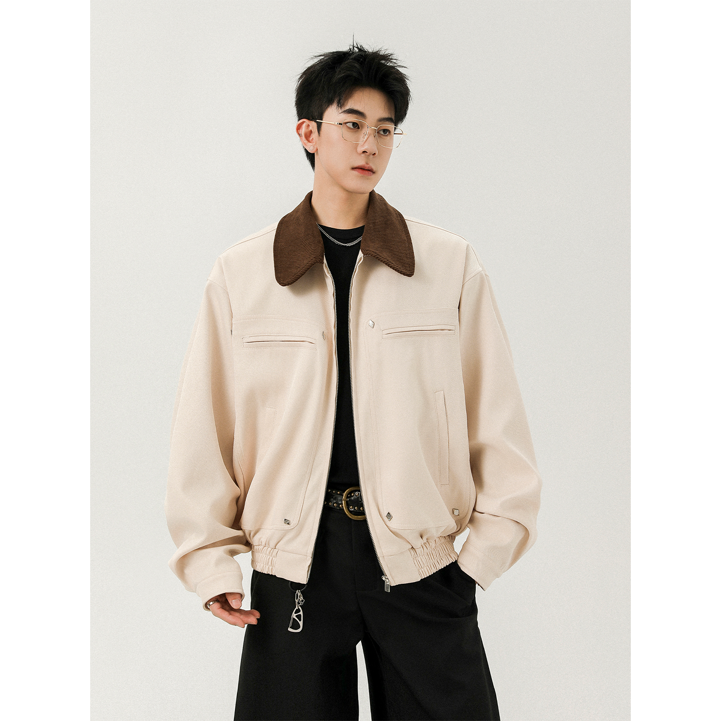 吾一白awhite男生百搭工装外套