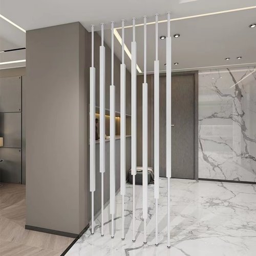 轻奢屏风隔断客厅玄关金属网红分割神器背景墙立柱条北欧简约铁艺