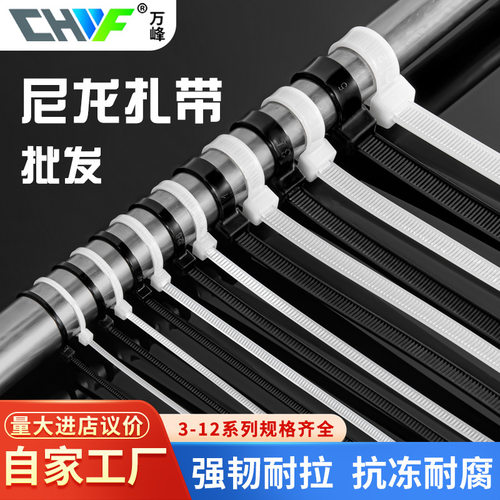 自锁式尼龙扎带耐高低温绑带3×4
